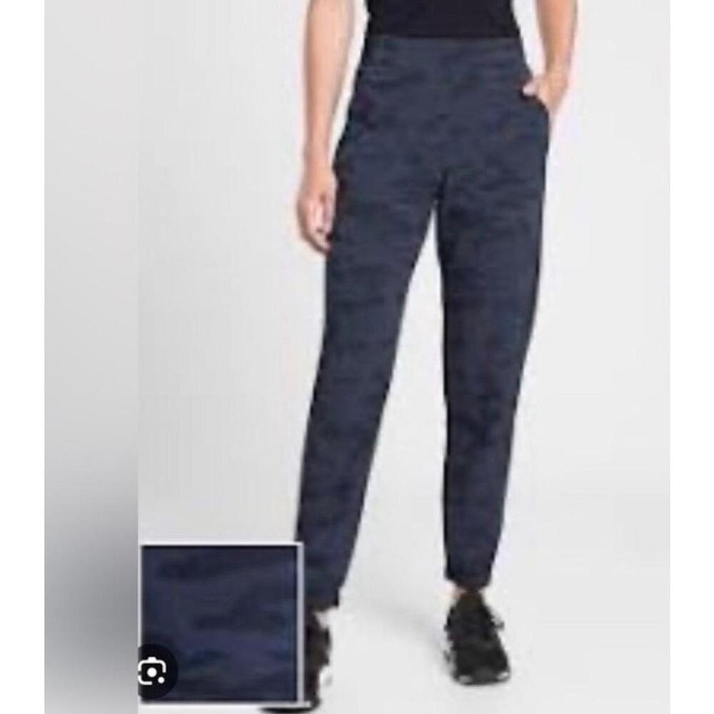 Athleta Brooklyn Jogger Navy Camo Size 14 Travel Pant